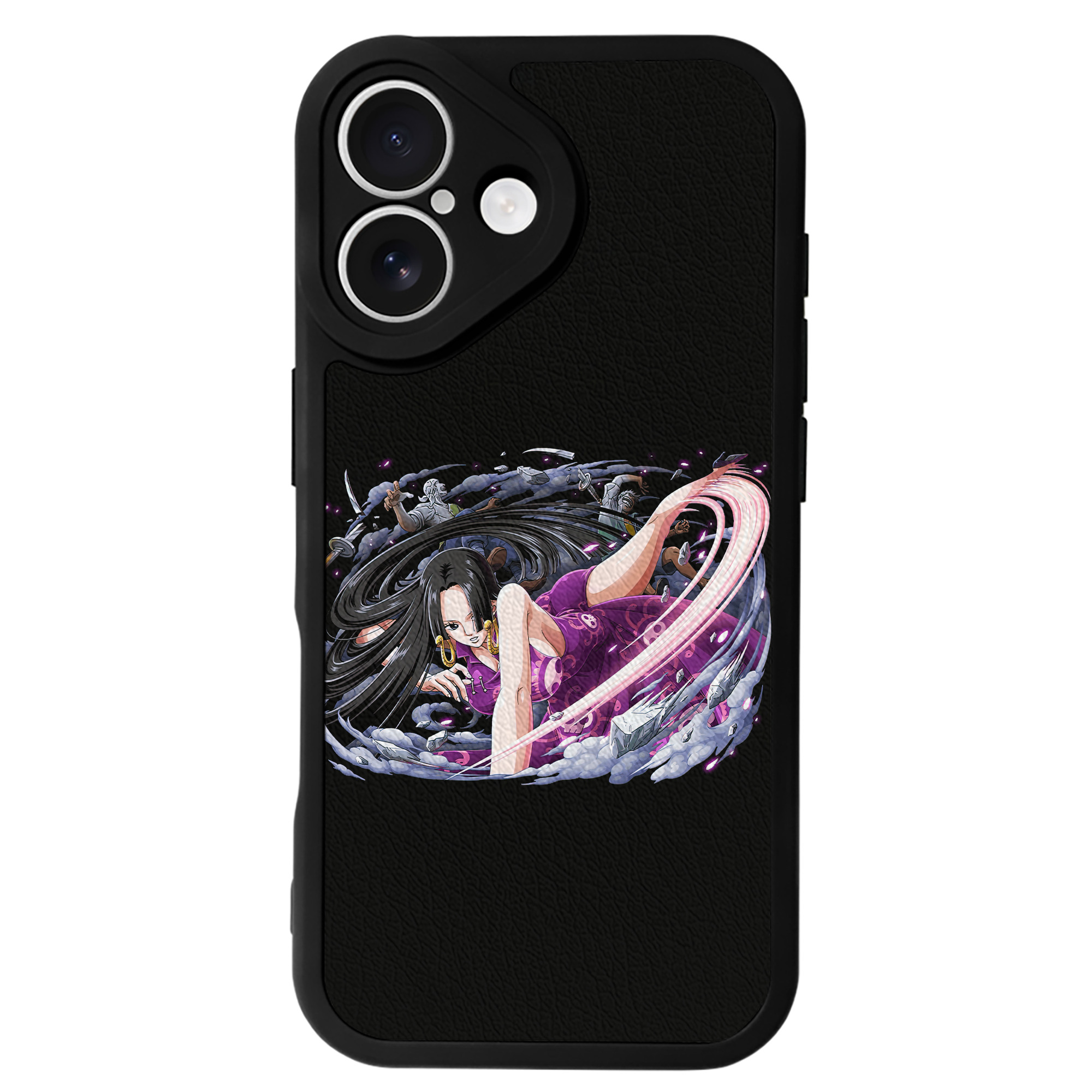 （画像用） ワンピース ボア・ハンコック ONE PIECE Boa·Hancock 【iPhone 16シリーズ対応】シリコンスマホケース（レザー調） 材質：シリコン